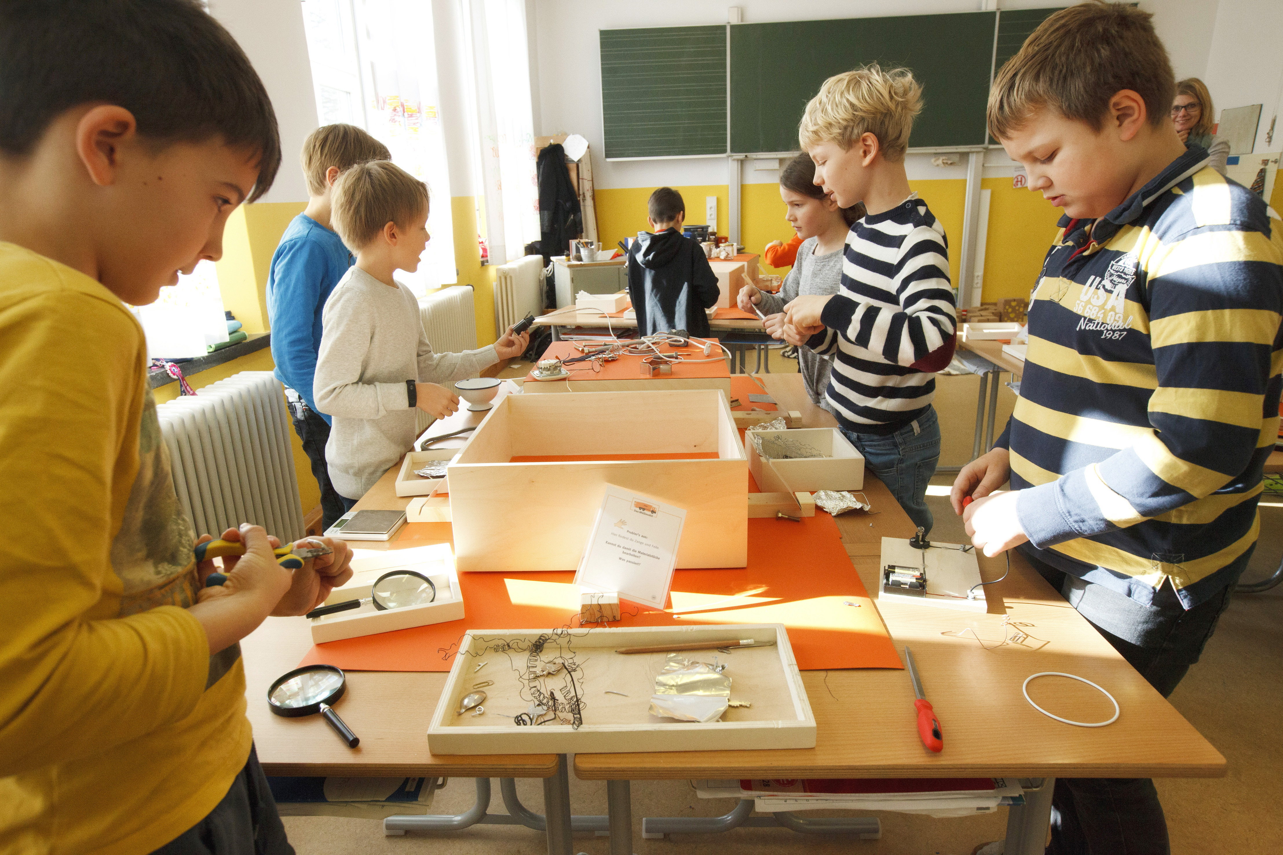 Müllmobilaktion mit Kindern